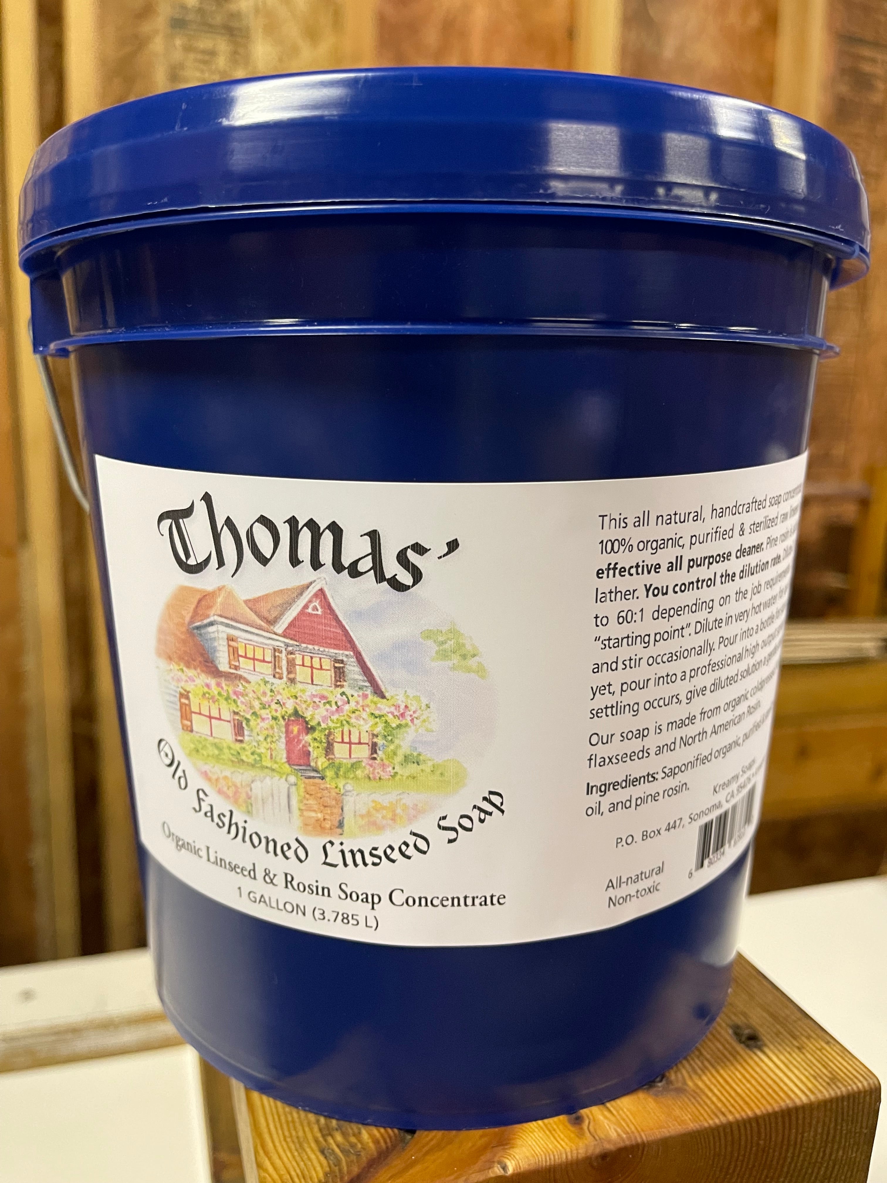 Thomas' Original Linseed Soap Concentrate - One Gallon