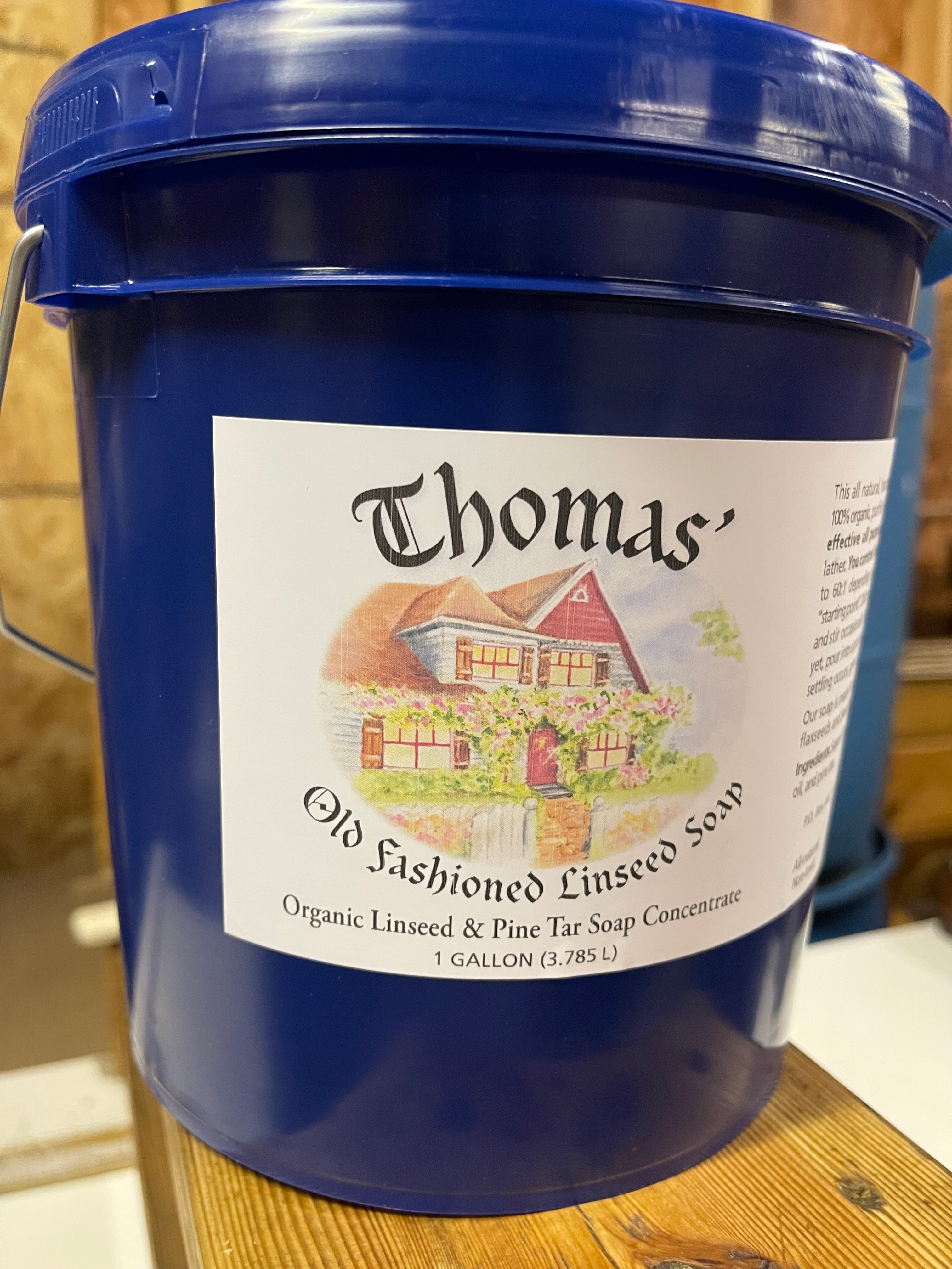 Thomas' Linseed & Pine Tar Soap Concentrate - One Gallon